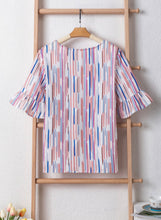 Load image into Gallery viewer, Striped Half Sleeve Blouse
