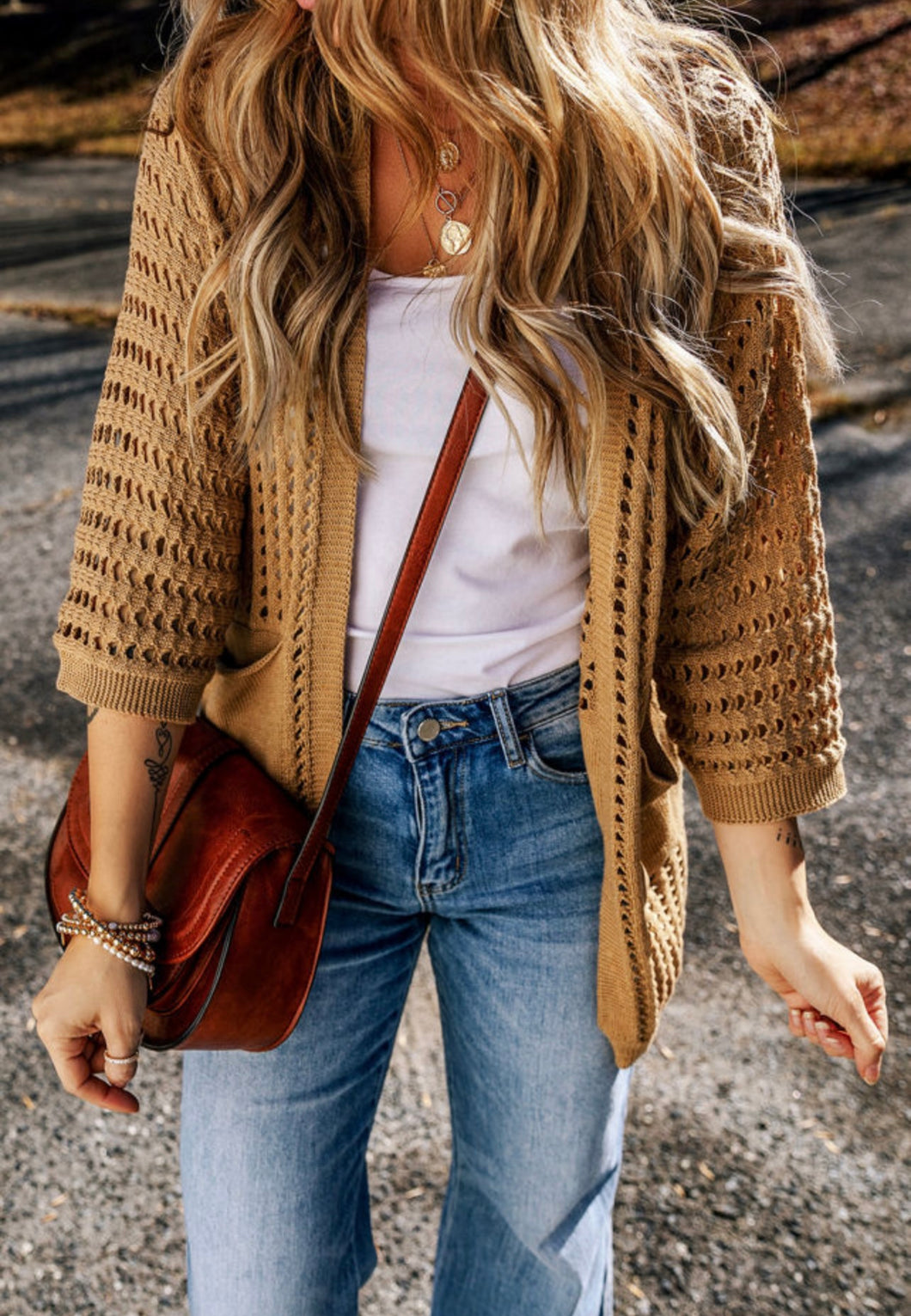 Camel Star Cardigan