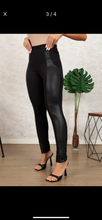 Load image into Gallery viewer, Leather Panel Leggings
