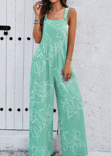 Load image into Gallery viewer, Jade Printed Wide-Legged Overalls
