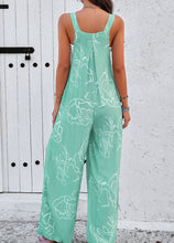 Load image into Gallery viewer, Jade Printed Wide-Legged Overalls
