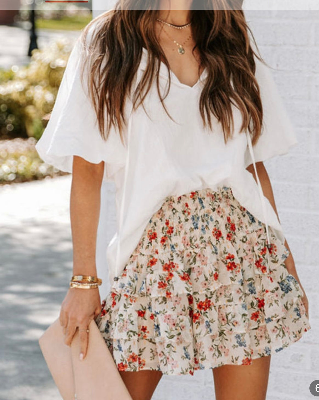 High Waste Smocked Floral Shorts