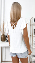 Load image into Gallery viewer, White Ruffle Sleeve Top
