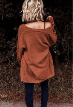 Load image into Gallery viewer, Cinnamon Cozy Cardigan
