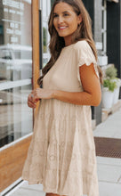 Load image into Gallery viewer, Khaki Eyelet Dress
