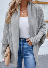 Load image into Gallery viewer, Gray Dolman Sleeve Cardigan
