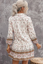 Load image into Gallery viewer, Floral Print Puff Sleeve Buttoned Shirt Mini Dress
