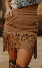 Load image into Gallery viewer, Brown Tassle Pocket Skirt
