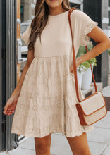 Load image into Gallery viewer, Khaki Eyelet Dress
